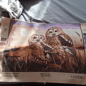 Owl needlepoint canvas